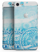 Vivid Blue Abstract Washed - Skin-kit for the iPhone 8 or 8 Plus