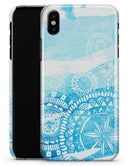 Vivid Blue Abstract Washed - iPhone X Clipit Case
