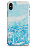 Vivid Blue Abstract Washed - iPhone X Clipit Case