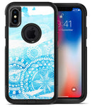 Vivid Blue Abstract Washed - iPhone X OtterBox Case & Skin Kits
