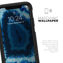 Vivid Blue Agate Crystal - Skin Kit for the iPhone OtterBox Cases
