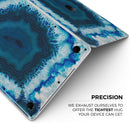 Vivid Blue Agate Crystal - Skin Decal Wrap Kit Compatible with the Apple MacBook Pro, Pro with Touch Bar or Air (11", 12", 13", 15" & 16" - All Versions Available)