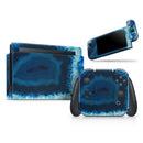 Vivid Blue Agate Crystal // Skin Decal Wrap Kit for Nintendo Switch Console & Dock, Joy-Cons, Pro Controller, Lite, 3DS XL, 2DS XL, DSi, or Wii - Vinyl Skin Wrap for Nintendo Switch 2, OLED, Lite, Pro Controller, Wii & Classic Handhelds