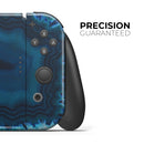 Vivid Blue Agate Crystal // Skin Decal Wrap Kit for Nintendo Switch Console & Dock, Joy-Cons, Pro Controller, Lite, 3DS XL, 2DS XL, DSi, or Wii - Vinyl Skin Wrap for Nintendo Switch 2, OLED, Lite, Pro Controller, Wii & Classic Handhelds