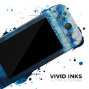 Vivid Blue Agate Crystal // Skin Decal Wrap Kit for Nintendo Switch Console & Dock, Joy-Cons, Pro Controller, Lite, 3DS XL, 2DS XL, DSi, or Wii - Vinyl Skin Wrap for Nintendo Switch 2, OLED, Lite, Pro Controller, Wii & Classic Handhelds