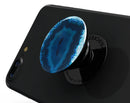 Vivid Blue Agate Crystal - Skin Kit for PopSockets and other Smartphone Extendable Grips & Stands