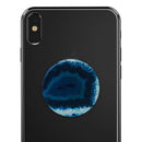 Vivid Blue Agate Crystal - Skin Kit for PopSockets and other Smartphone Extendable Grips & Stands