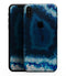 Vivid Blue Agate Crystal - iPhone XS MAX, XS/X, 8/8+, 7/7+, 5/5S/SE Skin-Kit (All iPhones Available)