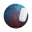 Vivid Blue Brick Alley// WaterProof Rubber Foam Backed Anti-Slip Mouse Pad for Home Work Office or Gaming Computer Desk