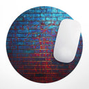 Vivid Blue Brick Alley// WaterProof Rubber Foam Backed Anti-Slip Mouse Pad for Home Work Office or Gaming Computer Desk