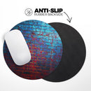 Vivid Blue Brick Alley// WaterProof Rubber Foam Backed Anti-Slip Mouse Pad for Home Work Office or Gaming Computer Desk