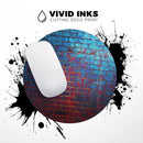 Vivid Blue Brick Alley// WaterProof Rubber Foam Backed Anti-Slip Mouse Pad for Home Work Office or Gaming Computer Desk