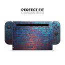 Vivid Blue Brick Alley // Skin Decal Wrap Kit for Nintendo Switch Console & Dock, Joy-Cons, Pro Controller, Lite, 3DS XL, 2DS XL, DSi, or Wii - Vinyl Skin Wrap for Nintendo Switch 2, OLED, Lite, Pro Controller, Wii & Classic Handhelds