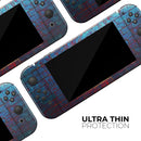 Vivid Blue Brick Alley // Skin Decal Wrap Kit for Nintendo Switch Console & Dock, Joy-Cons, Pro Controller, Lite, 3DS XL, 2DS XL, DSi, or Wii - Vinyl Skin Wrap for Nintendo Switch 2, OLED, Lite, Pro Controller, Wii & Classic Handhelds