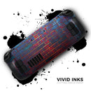 Vivid Blue Brick Alley // Full Body Skin Decal Wrap Kit for the Steam Deck handheld gaming computer