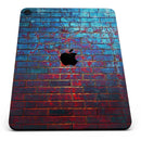 Vivid Blue Brick Alley - Full Body Skin Decal for the Apple iPad Pro 12.9", 11", 10.5", 9.7", Air or Mini (All Models Available)