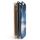 Vivid Blue Falling Stars in the Night Sky iPhone 6/6s or 6/6s Plus 2-Piece Hybrid INK-Fuzed Case