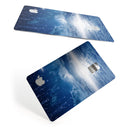 Vivid Blue Falling Stars in the Night Sky - Premium Protective Decal Skin-Kit for the Apple Credit Card
