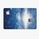 Vivid Blue Falling Stars in the Night Sky - Premium Protective Decal Skin-Kit for the Apple Credit Card