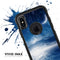 Vivid Blue Falling Stars in the Night Sky - Skin Kit for the iPhone OtterBox Cases