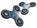 Vivid Blue Falling Stars in the Night Sky Full-Body Fidget Spinner Skin-Kit