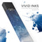 Vivid Blue Falling Stars in the Night Sky - Premium Decal Protective Skin-Wrap Sticker compatible with the Juul Labs vaping device
