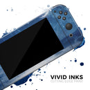 Vivid Blue Falling Stars in the Night Sky // Skin Decal Wrap Kit for Nintendo Switch Console & Dock, Joy-Cons, Pro Controller, Lite, 3DS XL, 2DS XL, DSi, or Wii - Vinyl Skin Wrap for Nintendo Switch 2, OLED, Lite, Pro Controller, Wii & Classic Handhelds