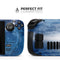 Vivid Blue Falling Stars in the Night Sky // Full Body Skin Decal Wrap Kit for the Steam Deck handheld gaming computer