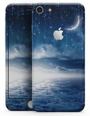 Vivid Blue Falling Stars in the Night Sky - Skin-kit for the iPhone 8 or 8 Plus