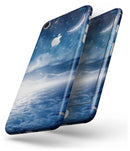Vivid Blue Falling Stars in the Night Sky - Skin-kit for the iPhone 8 or 8 Plus