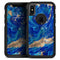 Vivid Blue Gold Acrylic - Skin Kit for the iPhone OtterBox Cases
