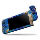 Vivid Blue Gold Acrylic // Skin Decal Wrap Kit for Nintendo Switch Console & Dock, Joy-Cons, Pro Controller, Lite, 3DS XL, 2DS XL, DSi, or Wii - Vinyl Skin Wrap for Nintendo Switch 2, OLED, Lite, Pro Controller, Wii & Classic Handhelds