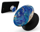 Vivid Blue Gold Acrylic - Skin Kit for PopSockets and other Smartphone Extendable Grips & Stands