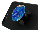 Vivid Blue Gold Acrylic - Skin Kit for PopSockets and other Smartphone Extendable Grips & Stands