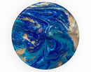 Vivid Blue Gold Acrylic - Skin Kit for PopSockets and other Smartphone Extendable Grips & Stands