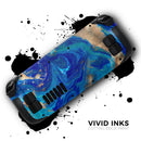 Vivid Blue Gold Acrylic // Vinyl Skin Wrap for Steam Deck OLED & Steam Deck (LCD) — Soft Matte or Ultra Gloss