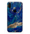 Vivid Blue Gold Acrylic - iPhone XS MAX, XS/X, 8/8+, 7/7+, 5/5S/SE Skin-Kit (All iPhones Available)