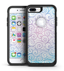 Vivid Blue Gradiant Swirl - iPhone 7 or 7 Plus Commuter Case Skin Kit