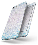 Vivid Blue Gradiant Swirl - Skin-kit for the iPhone 8 or 8 Plus