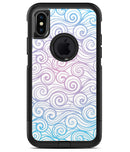 Vivid Blue Gradiant Swirl - iPhone X OtterBox Case & Skin Kits