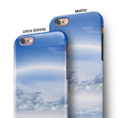 Vivid Blue Reflective Clouds on the Horizon iPhone 6/6s or 6/6s Plus 2-Piece Hybrid INK-Fuzed Case