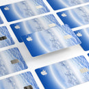 Vivid Blue Reflective Clouds on the Horizon - Premium Protective Decal Skin-Kit for the Apple Credit Card