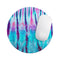 Vivid Blue Washed Tie Dye V1// WaterProof Rubber Foam Backed Anti-Slip Mouse Pad for Home Work Office or Gaming Computer Desk