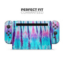 Vivid Blue Washed Tie Dye V1 // Skin Decal Wrap Kit for Nintendo Switch Console & Dock, Joy-Cons, Pro Controller, Lite, 3DS XL, 2DS XL, DSi, or Wii - Vinyl Skin Wrap for Nintendo Switch 2, OLED, Lite, Pro Controller, Wii & Classic Handhelds