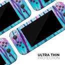 Vivid Blue Washed Tie Dye V1 // Skin Decal Wrap Kit for Nintendo Switch Console & Dock, Joy-Cons, Pro Controller, Lite, 3DS XL, 2DS XL, DSi, or Wii - Vinyl Skin Wrap for Nintendo Switch 2, OLED, Lite, Pro Controller, Wii & Classic Handhelds
