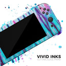Vivid Blue Washed Tie Dye V1 // Skin Decal Wrap Kit for Nintendo Switch Console & Dock, Joy-Cons, Pro Controller, Lite, 3DS XL, 2DS XL, DSi, or Wii - Vinyl Skin Wrap for Nintendo Switch 2, OLED, Lite, Pro Controller, Wii & Classic Handhelds