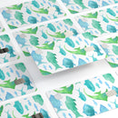 Vivid Blue Watercolor Sea Creatures - Premium Protective Decal Skin-Kit for the Apple Credit Card