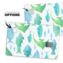 Vivid Blue Watercolor Sea Creatures - Premium Protective Decal Skin-Kit for the Apple Credit Card