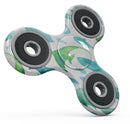 Vivid Blue Watercolor Sea Creatures Full-Body Fidget Spinner Skin-Kit