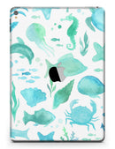 Vivid Blue Watercolor Sea Creatures V2 - iPad Pro 97 - View 3.jpg